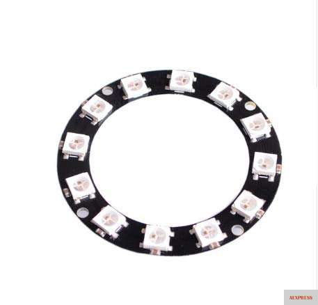 Фото 1pcs RGB LED Ring 1Bit 8Bit 12Bit 16Bit 24Bit WS2812 5050 + Integrated Drivers | Лампы и освещение