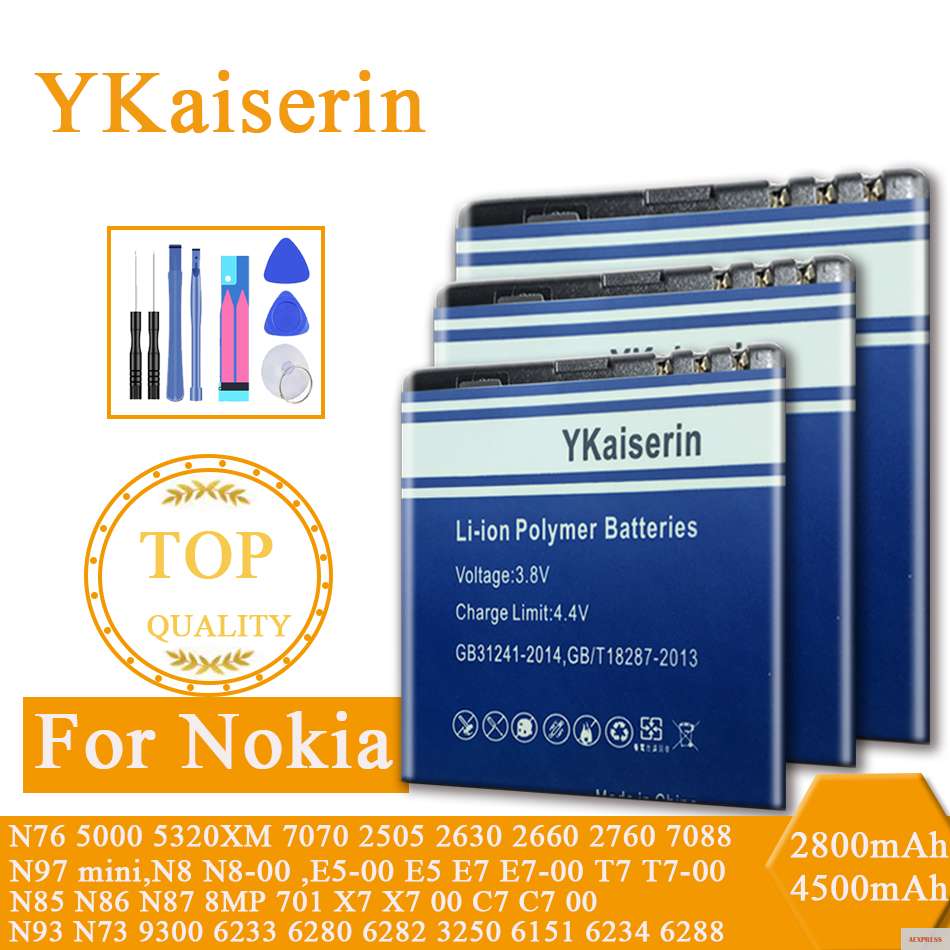 Фото Фонарь для Nokia N76 5000 5320XM 7070 2660 6111 N75 N97 Mini N8 фонарь E5 E7 N85 N86 N87 8MP N93 N7 N81 N82|Аккумуляторы
