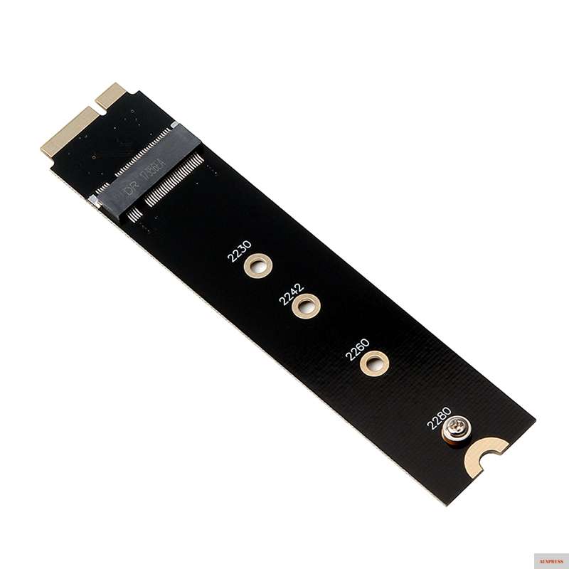 Фото H1111Z M2 SSD адаптер соединитель M.2 NGFF SATA конвертер Райзер карта для Apple 2012 MacBook Air A1465