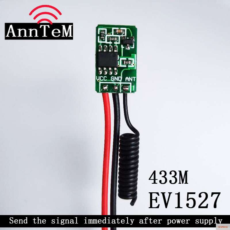 Фото Микропульт дистанционного управления RF беспроводной передатчик PCB DC 3 6 V 7 4 5 5V 6V 9V
