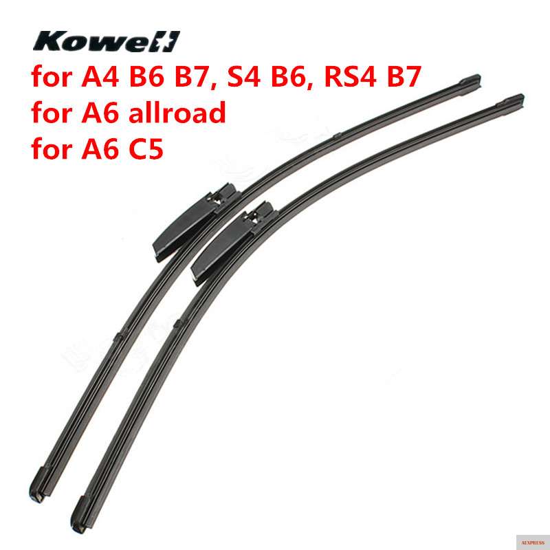 Фото Щетки стеклоочистителя для автомобилей KOWELL щетки Audi A4 B6 B7 A6 C5 A6allroad RS4 S4 B6|windshield wiper