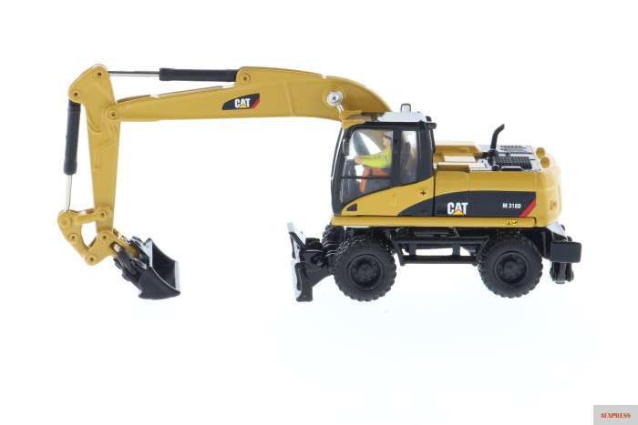 Фото Колесный экскаватор Norscot 1:87 Caterpillar Cat M318D Инженерная техника на гусеничном ходу 55177