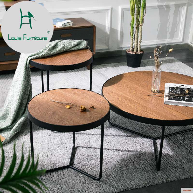 Фото Современный скандинавский Железный чайный столик Louis Fashion Furniture
