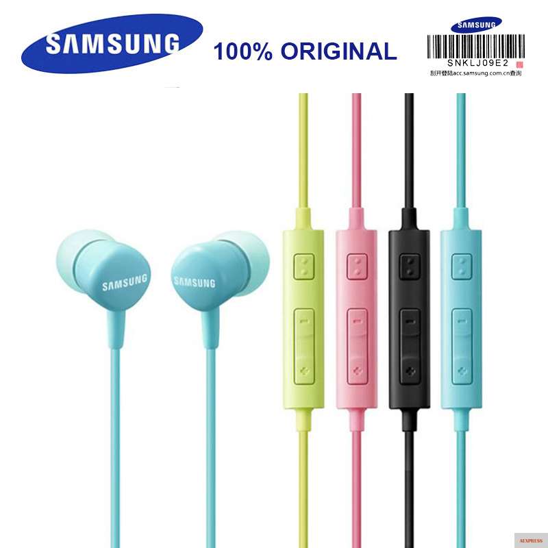 Фото Проводные наушники Samsung HS130 музыкальные с микрофоном 5 цветов для S8 S8Edge поддержка