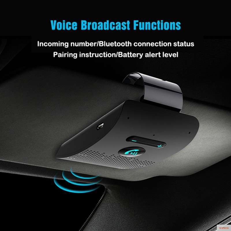 Фото Гарнитура Bluetooth беспроводной автомобильный комплект динамик телефон зонтик клип