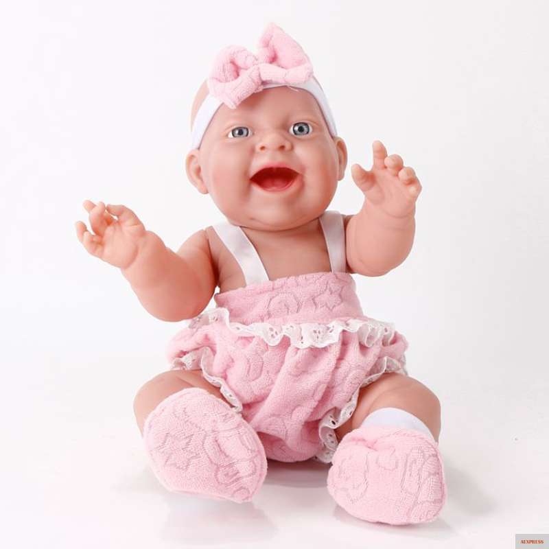 Фото 15 дюймов 35 см Reborn Baby кукла с улыбкой реборн весь винил средства ухода за кожей