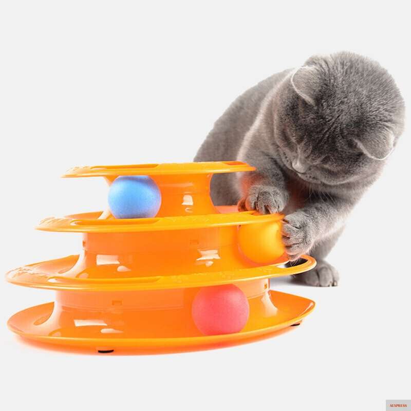 Фото Игрушка для кошек Happynip игрушка мяч ветряная мельница башня треки диск тренировок